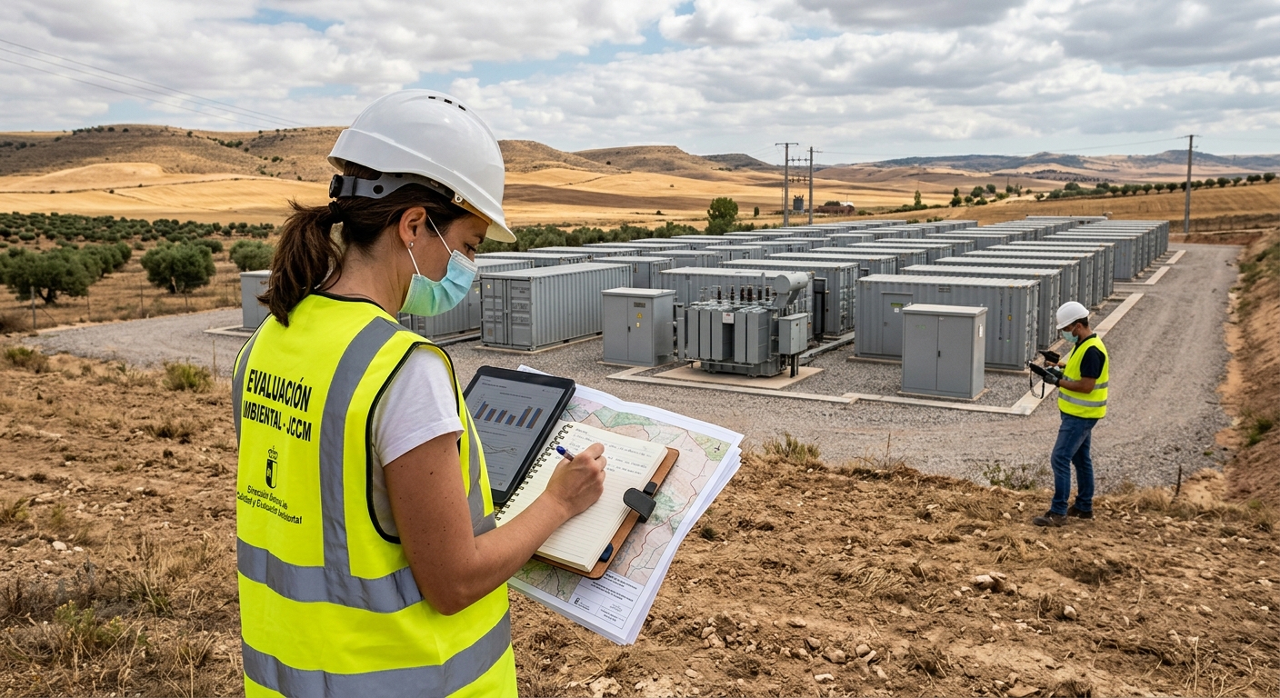 Evaluación ambiental para plantas de almacenamiento energético