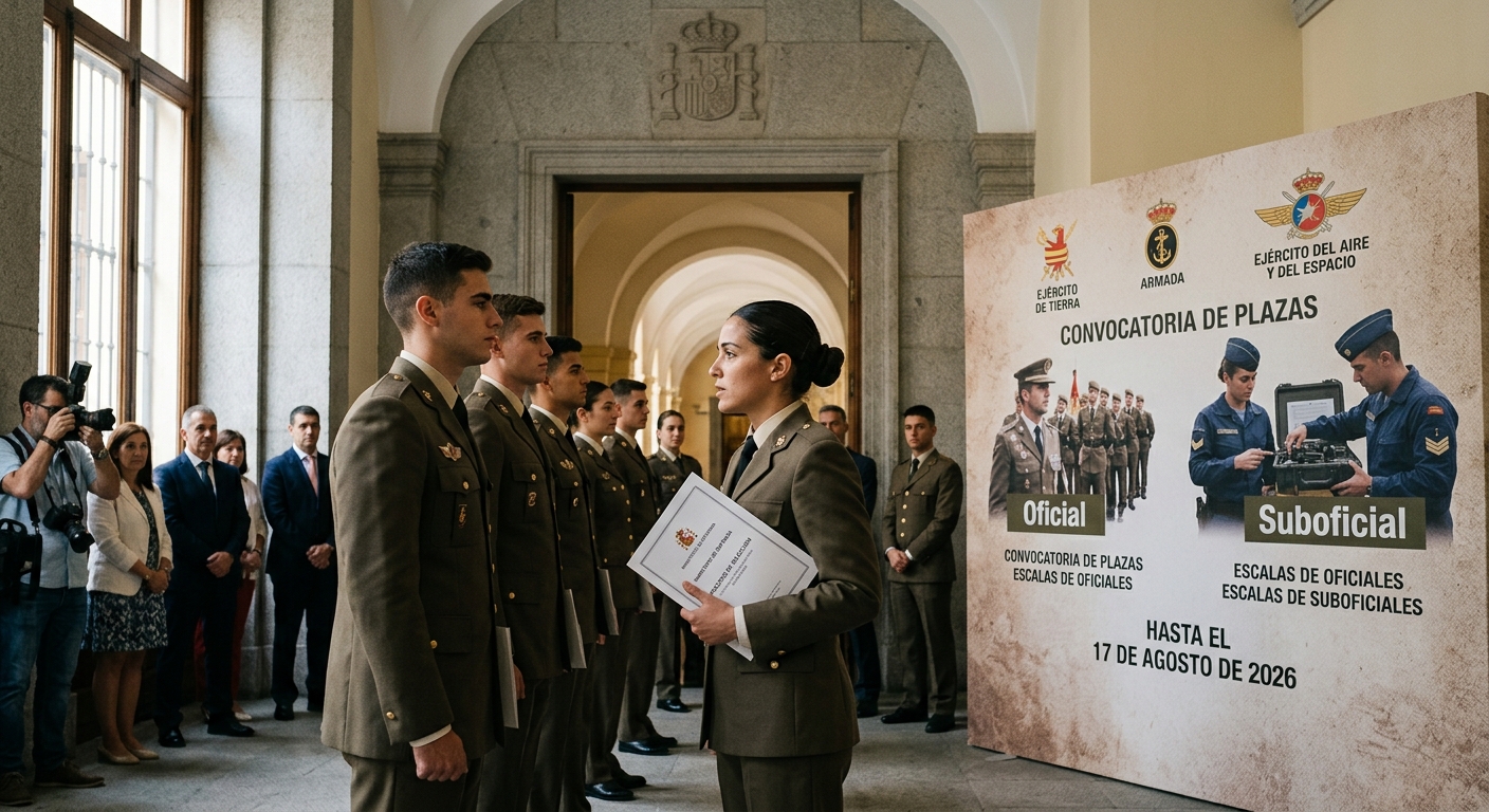 Convocatoria de plazas en Centros Militares de Formación