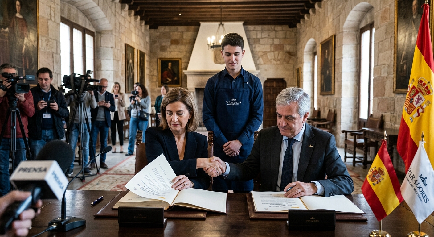 Educación y Paradores se asocian por la formación profesional