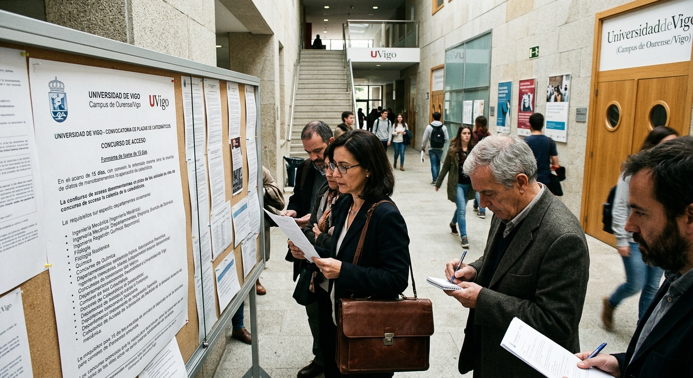 La Universidad de Vigo convoca plazas de Catedráticos