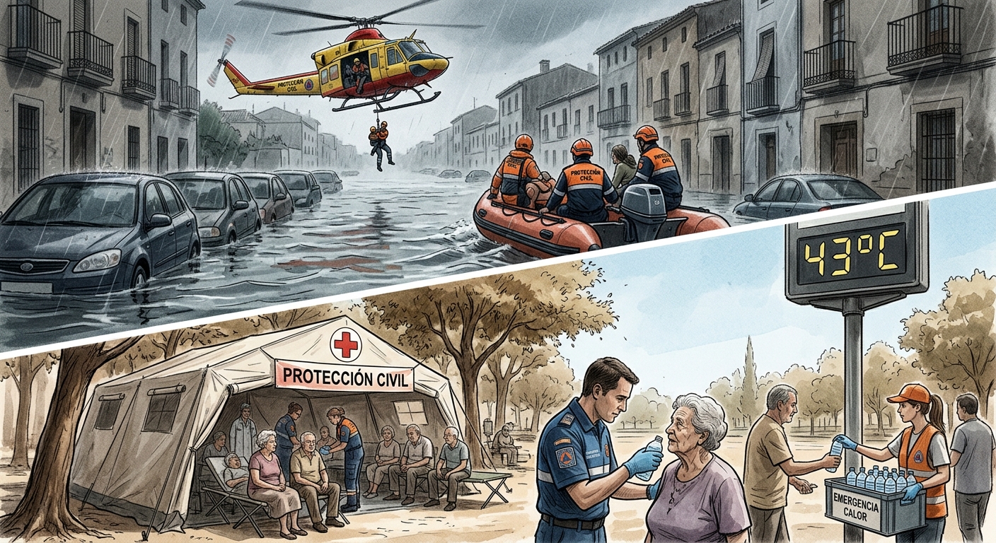 Nuevas directrices de Protección Civil ante fenómenos extremos