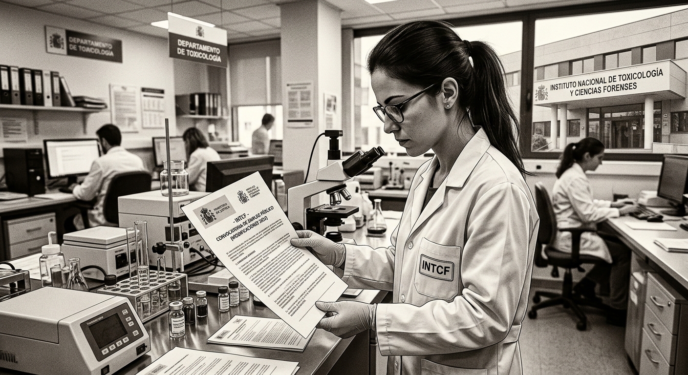 Modificación en las oposiciones de Toxicología
