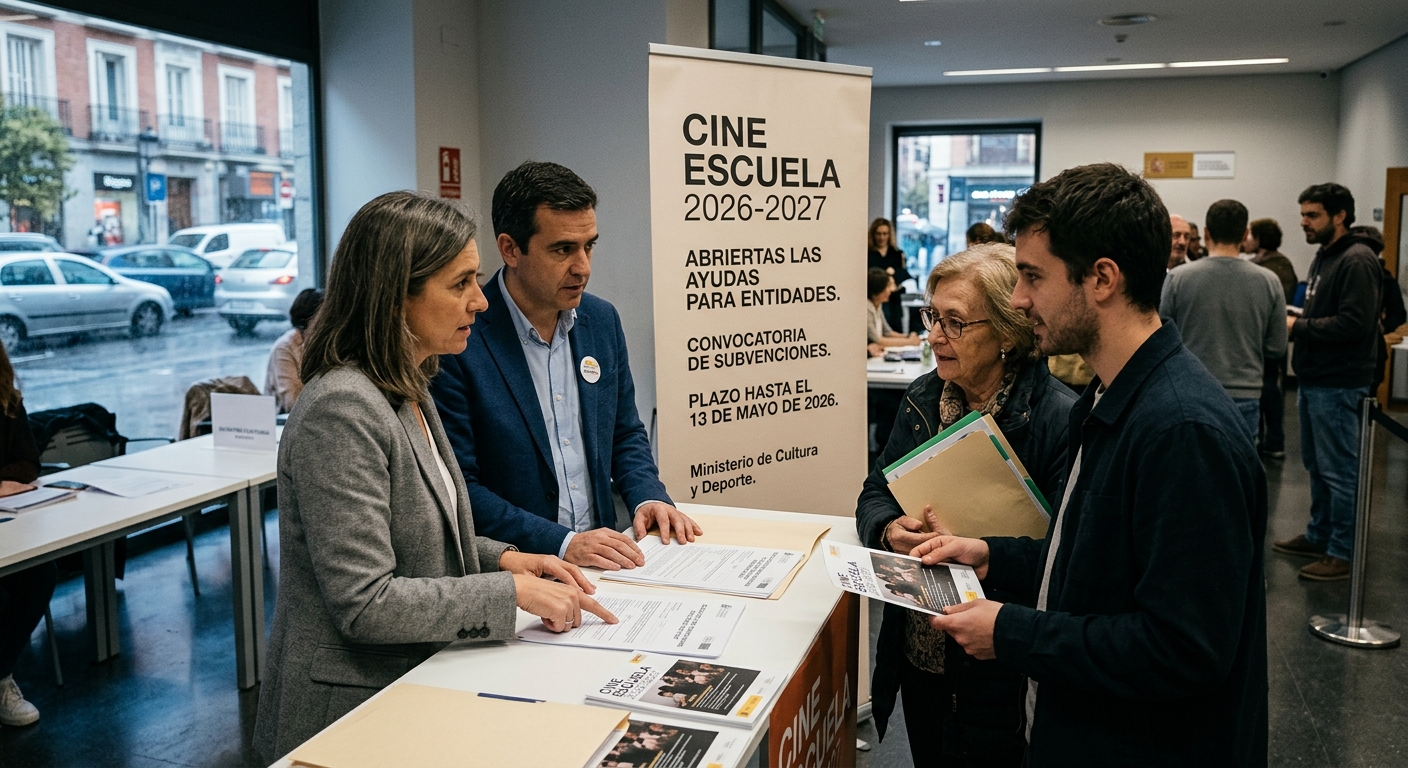 Cine Escuela 2026-2027: Abiertas las ayudas para entidades
