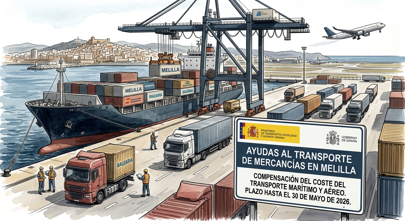 Ayudas al transporte de mercancías en Melilla
