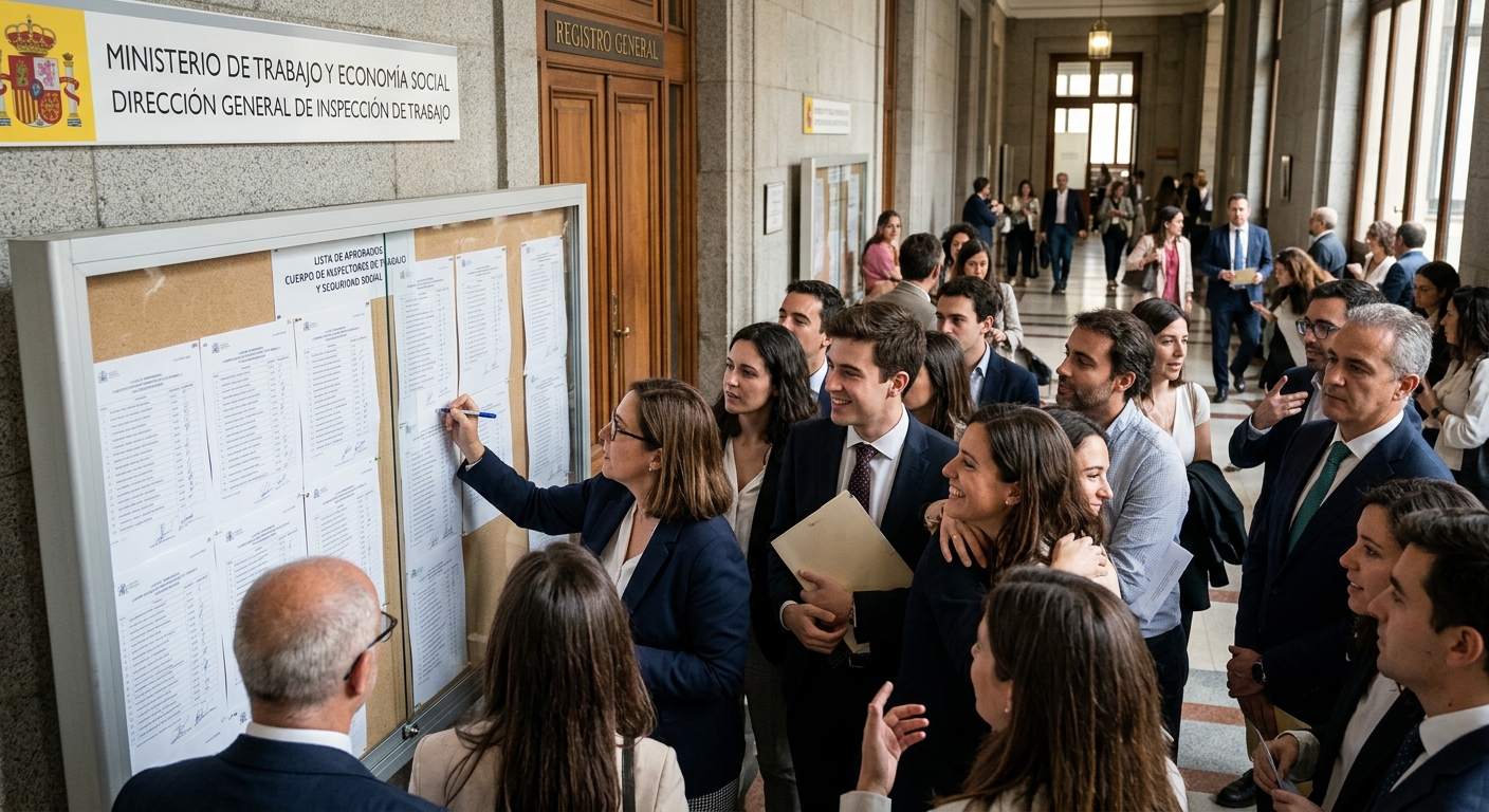 Publicada la lista de aprobados para Inspectores de Trabajo