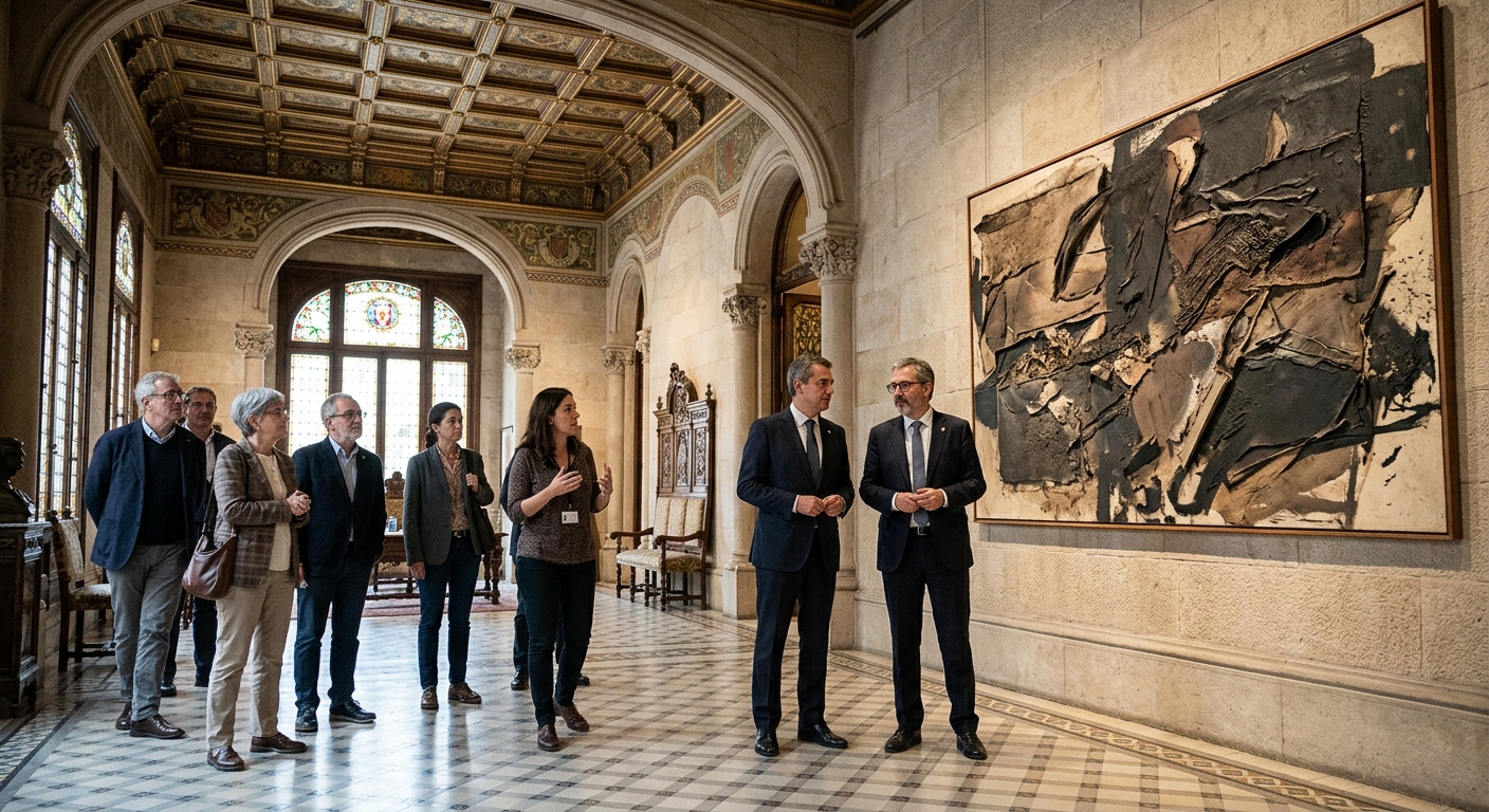 Tàpies abre sus puertas en Palau Montaner con visitas guiadas