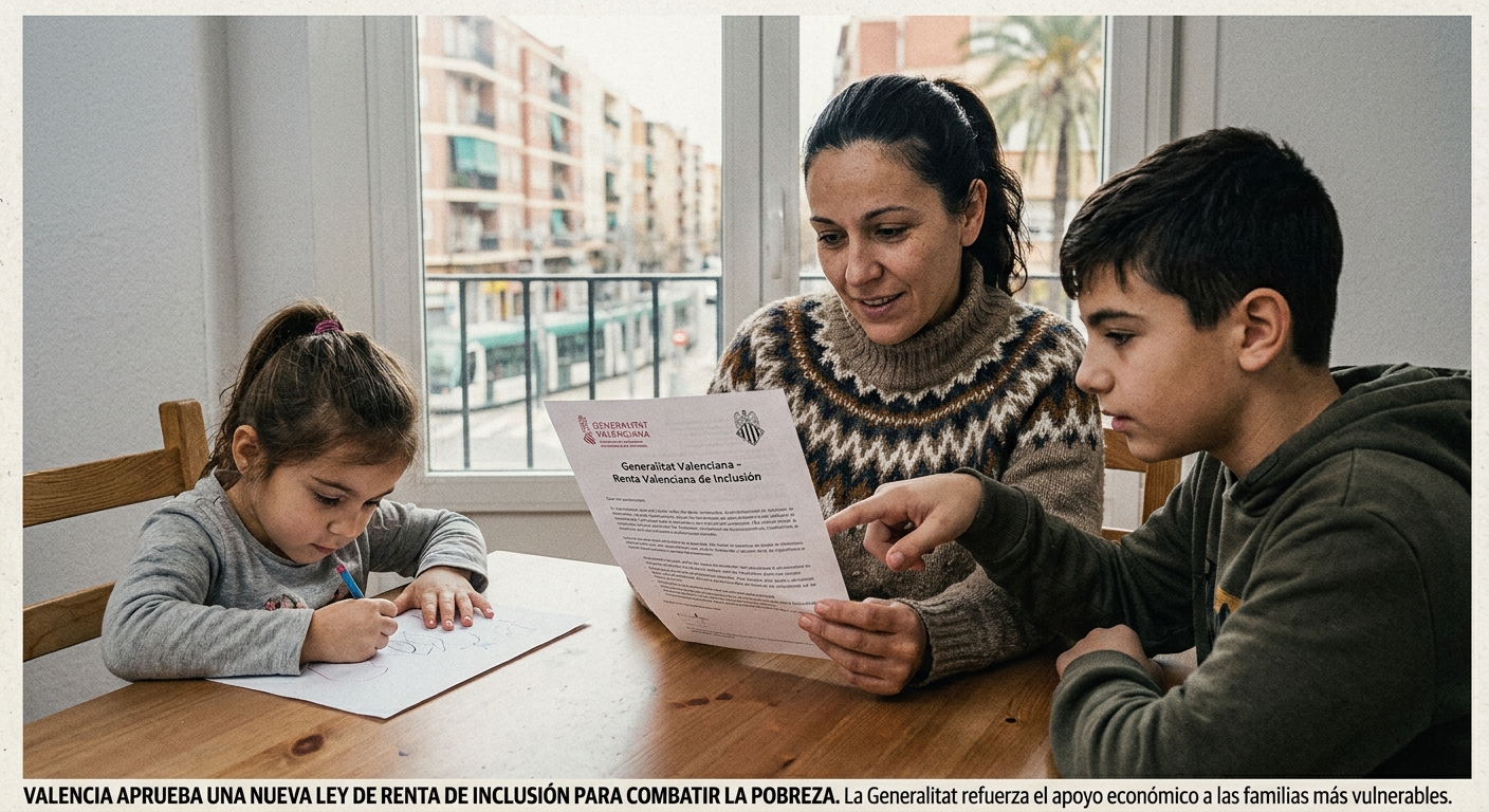 Valencia aprueba una nueva Ley de Renta de Inclusión para combatir la pobreza