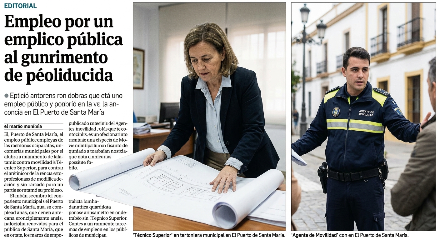 El Puerto de Santa María busca Técnicos Superiores y Agentes de Movilidad