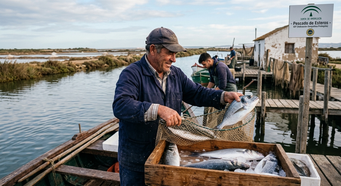 Andalucía protege el 'Pescado de Esteros', un tesoro gastronómico