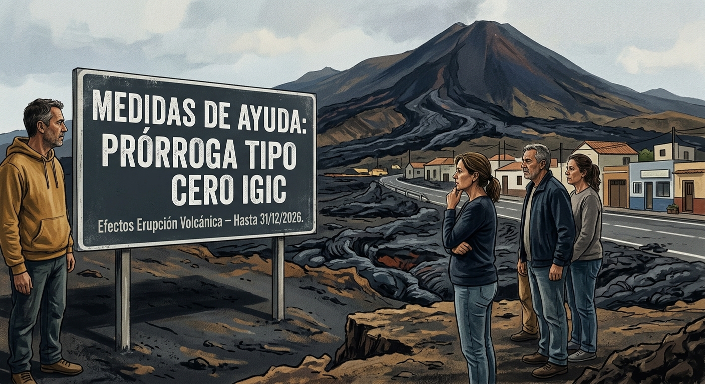 Canarias extiende el 'IVA cero' por la erupción volcánica