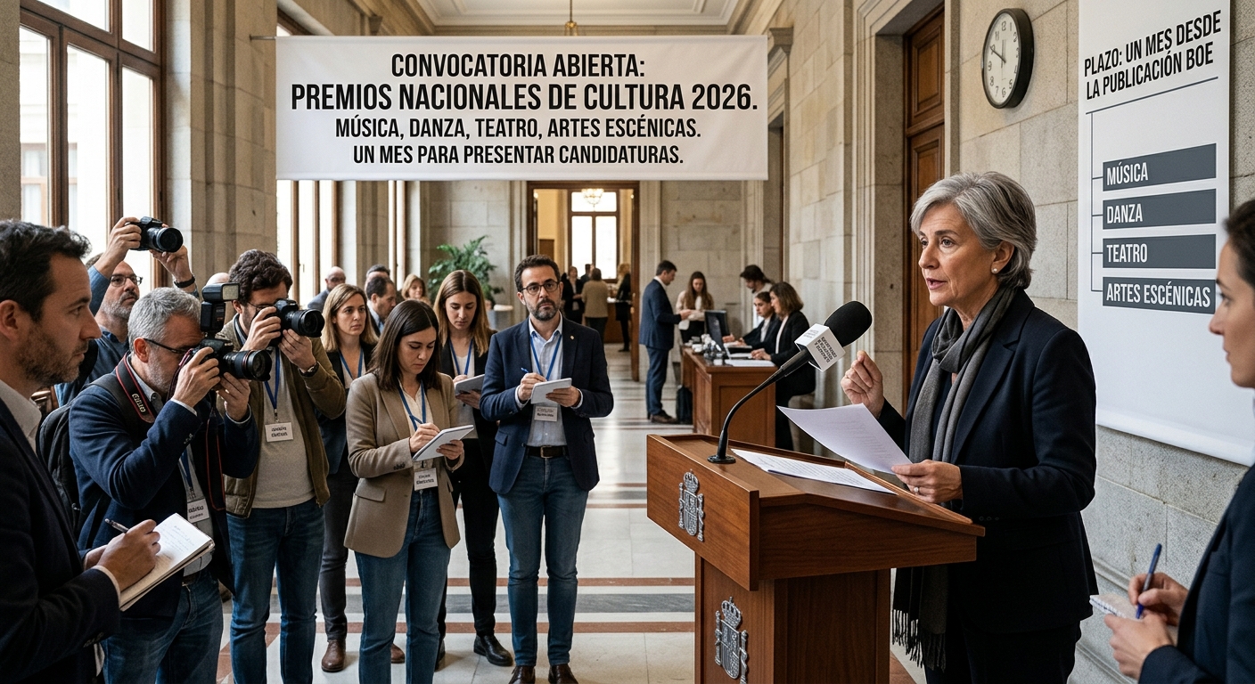 Abierta la convocatoria para los Premios Nacionales de Cultura 2026