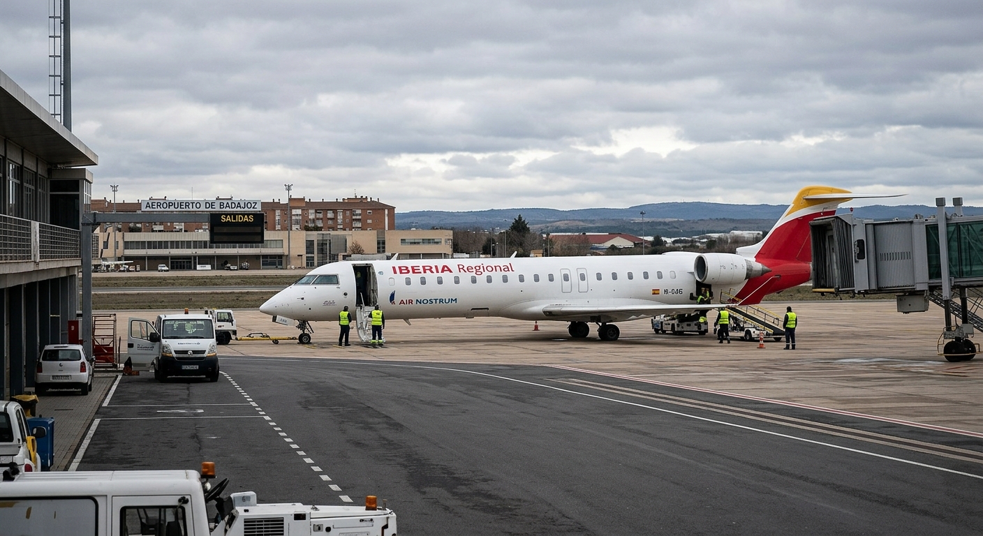 Badajoz: Cambios en las rutas aéreas con Madrid y Barcelona