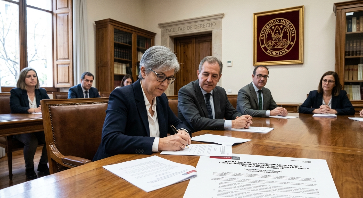 Resolución de la Universidad de Murcia para la Convocatoria de Concurso de Acceso a Plazas de Cuerpo