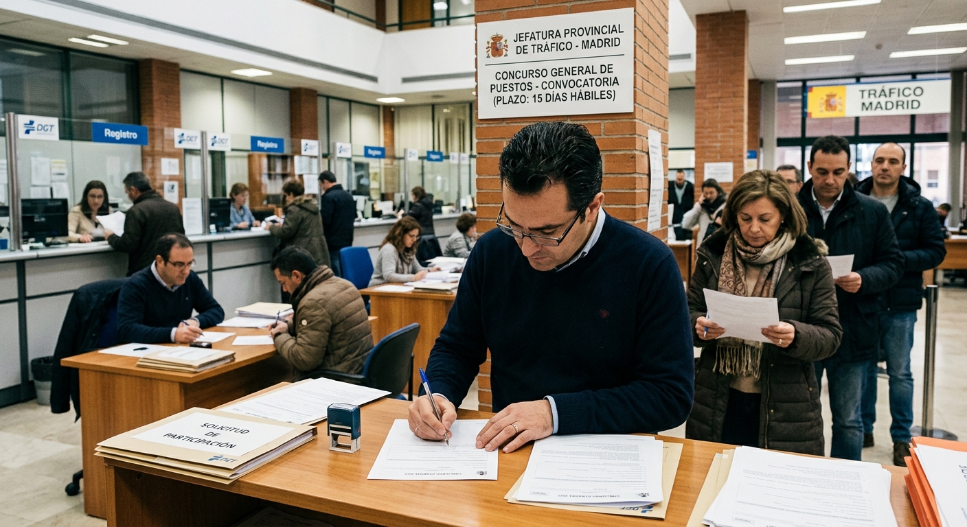 Concurso general de puestos en la Jefatura de Tráfico