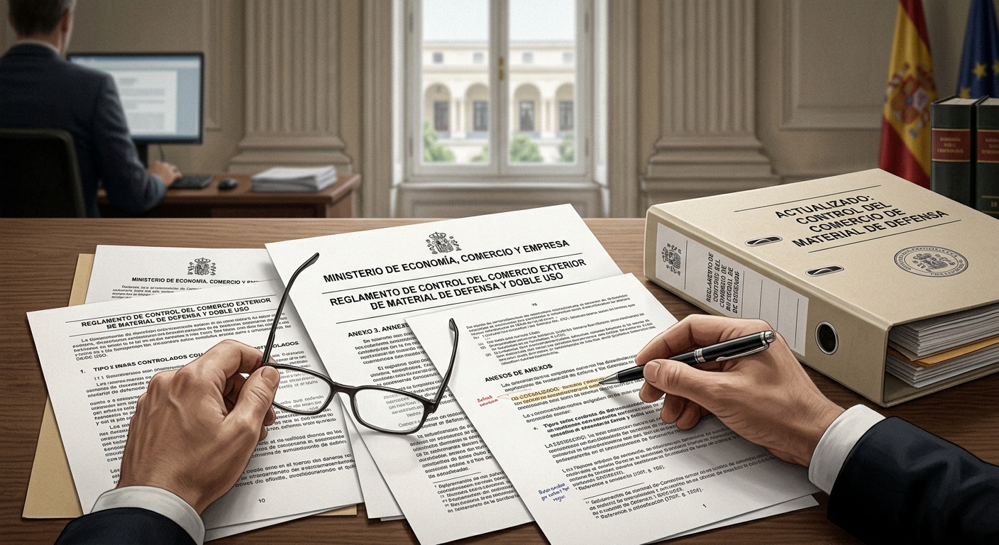 Actualizado el control del comercio de material de defensa