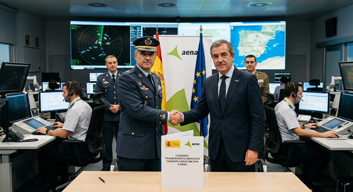AENA asume el control de los servicios de tránsito aéreo militar