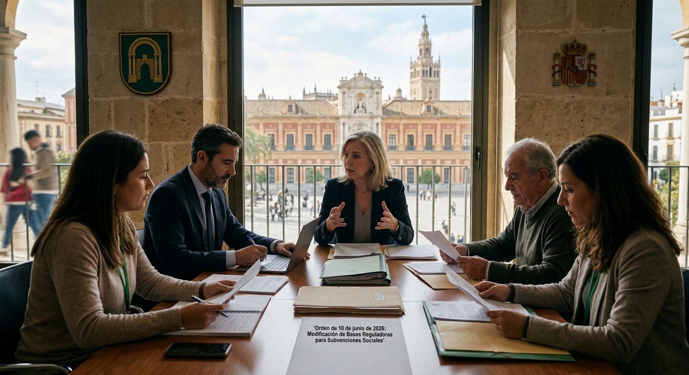 Modificación de bases para subvenciones sociales en Andalucía