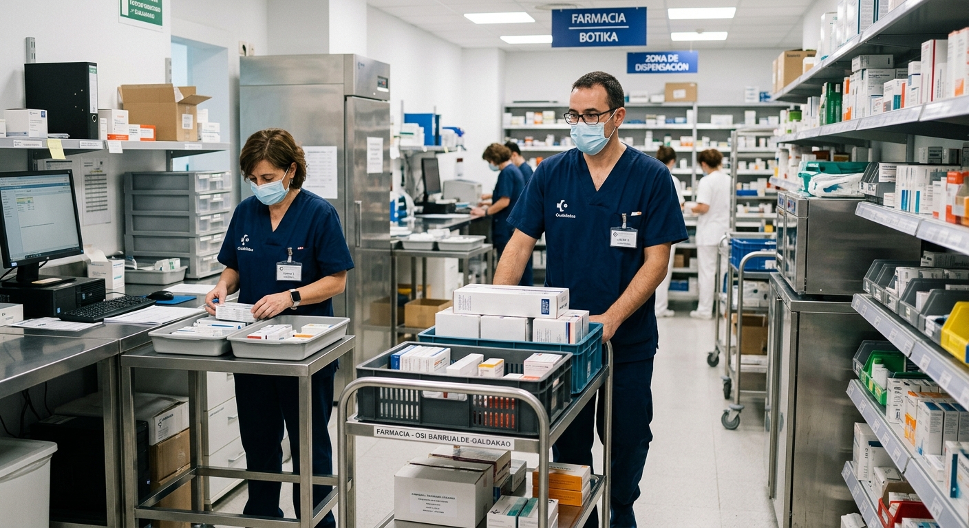 Osakidetza busca encargado/a de celadores/as en Farmacia