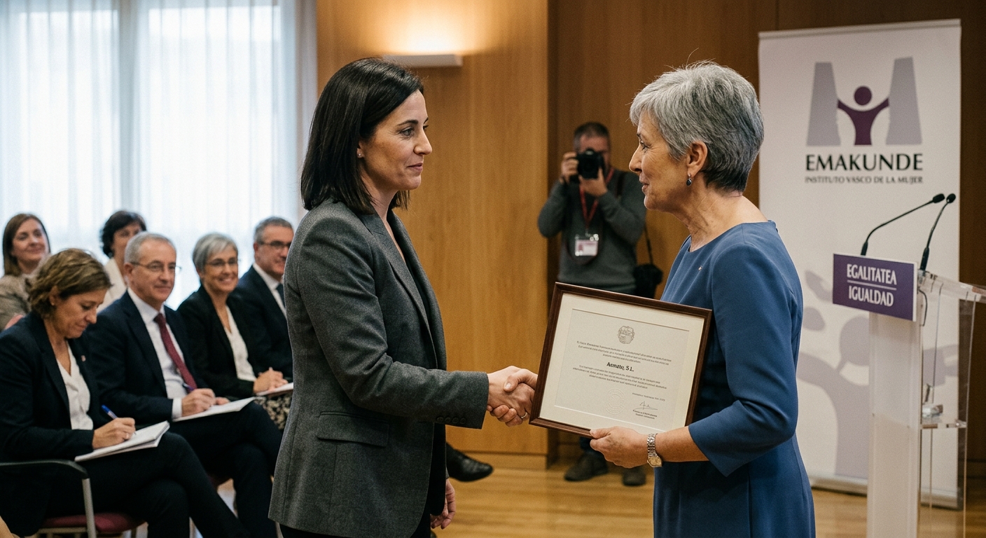 Reconocimiento a Asmatu, S.L. como Entidad Colaboradora para la Igualdad de Mujeres y Hombres