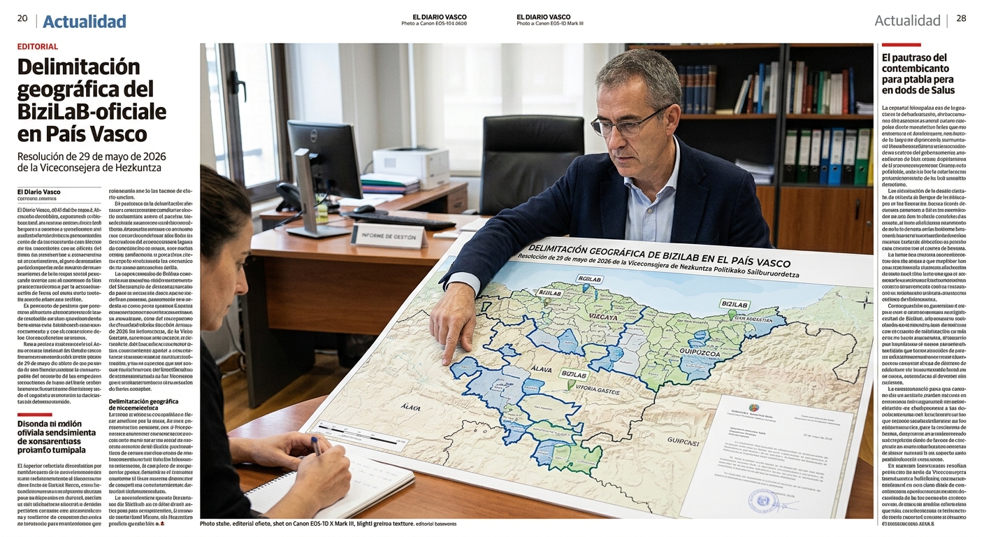Delimitación geográfica de BiziLab en el País Vasco