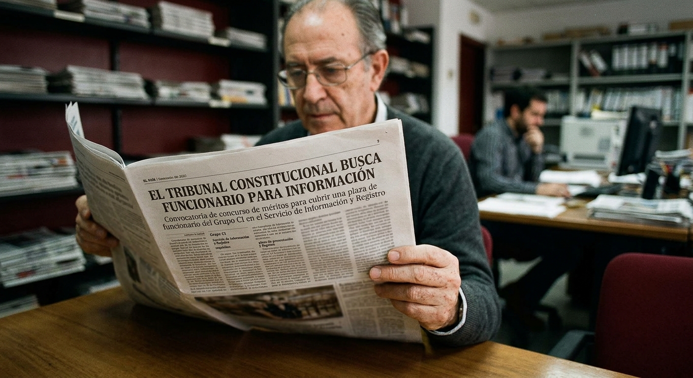 El Tribunal Constitucional busca funcionario para Información