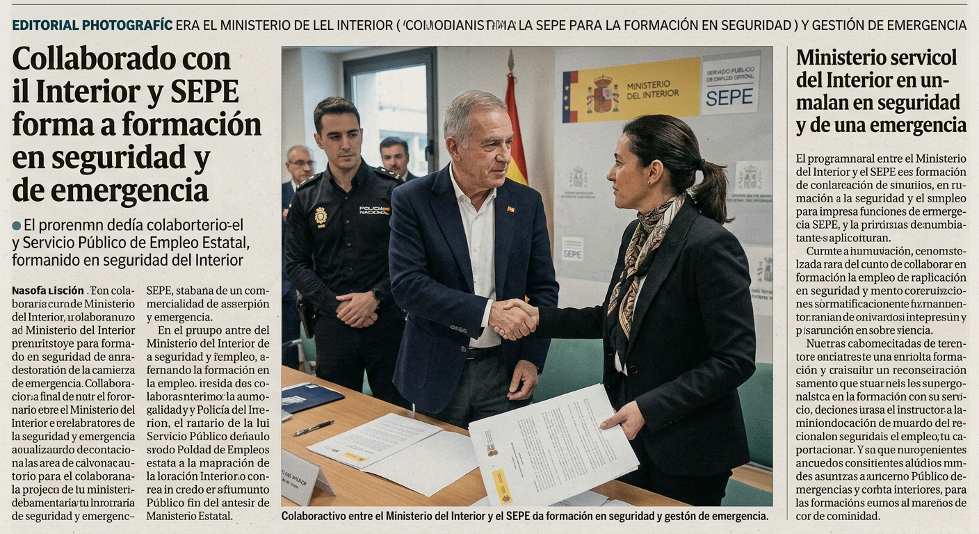 Interior y SEPE colaboran en formación para la seguridad
