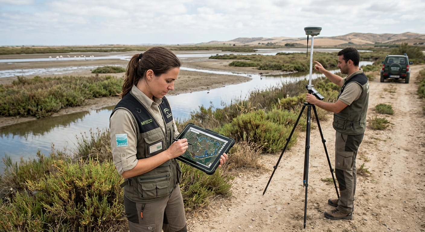 Actualización cartográfica de Humedales Ramsar en Andalucía